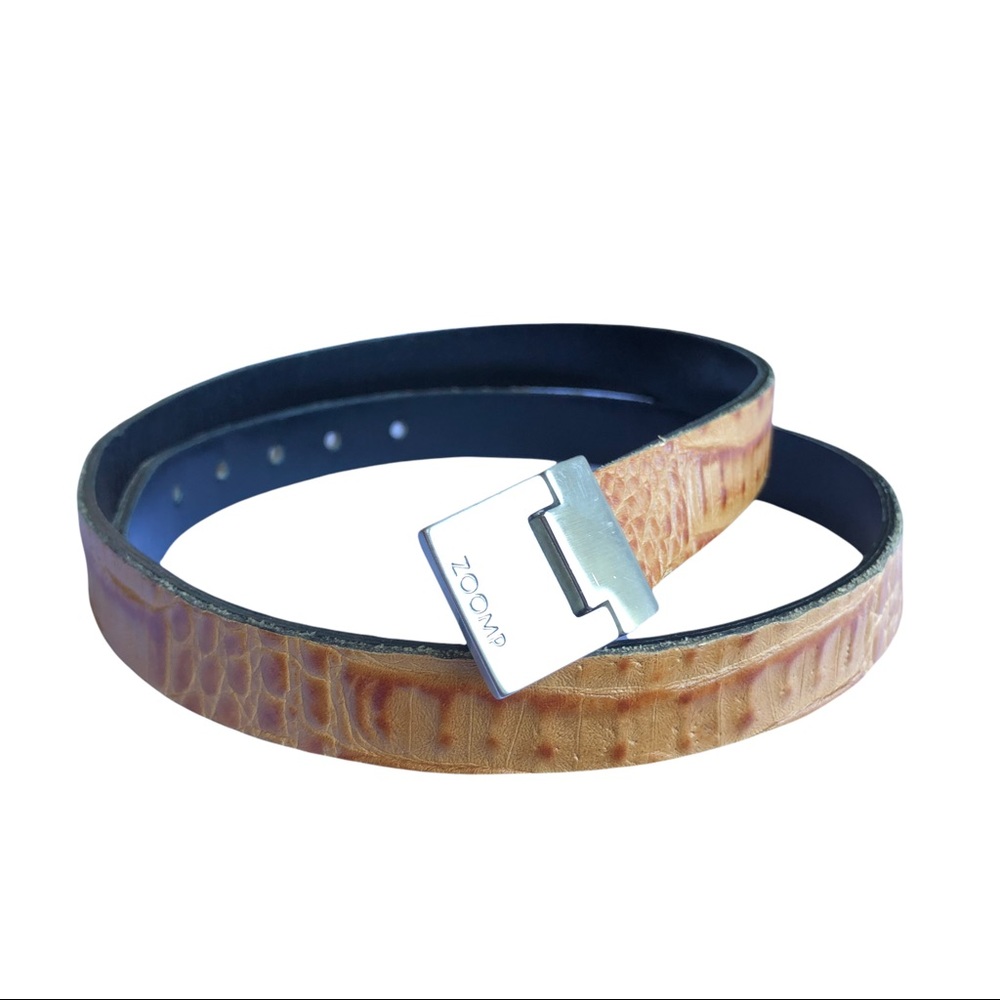 Zoomp Skinny Faux Leather Belt